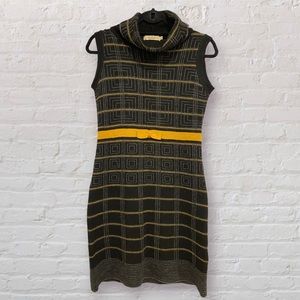Retro Mod Geometric A. Ida Sweater Dress